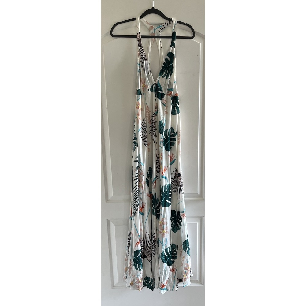Hommage Los Angeles Floral Maxi Dress Women Large  Wedding Boho